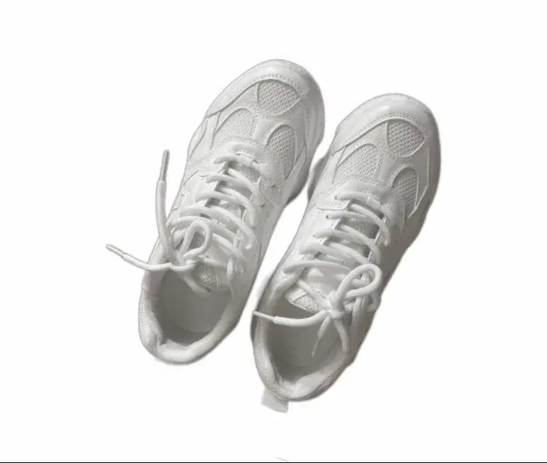 6cm 통굽 스니커즈 250 화이트 흰색 키높이 운동화 상품이미지2