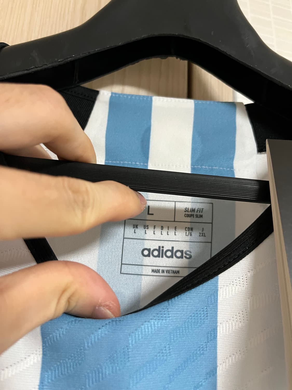 [L] 아르헨티나 22-24 카타르월드컵 결승 유니폼 어센틱 메시 상품이미지7