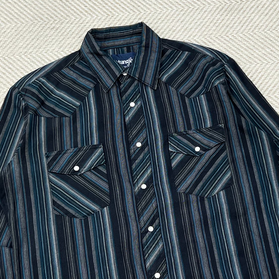 랭글러 스트라이프 웨스턴셔츠 r3376 상품이미지3