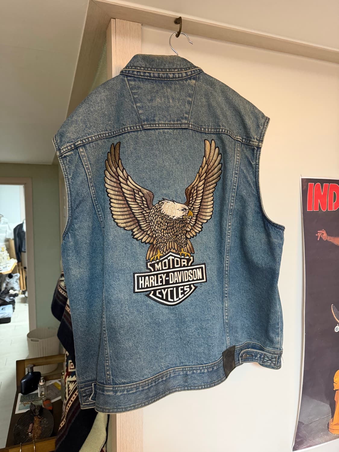 할리 데님 베스트 2xl 상품이미지2