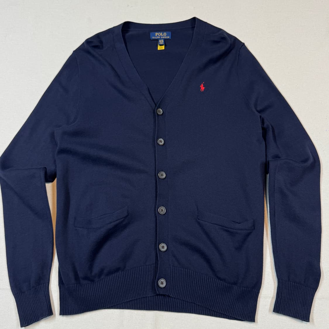 여M) 폴로 랄프로렌 네이비 코튼 가디건 신형 큐알탭 상품이미지2