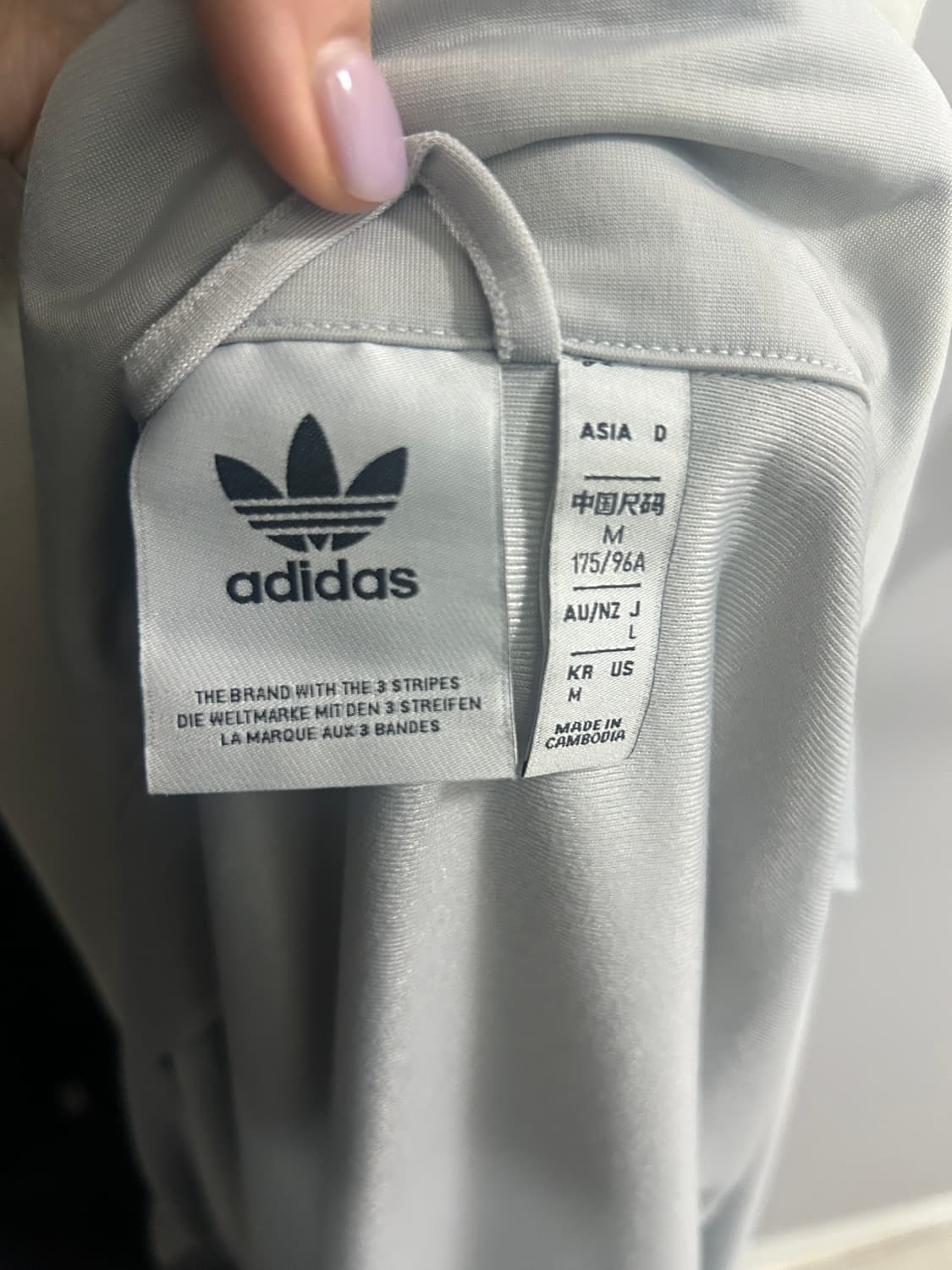 아디다스 그레이 트랙탑 L 상품이미지2