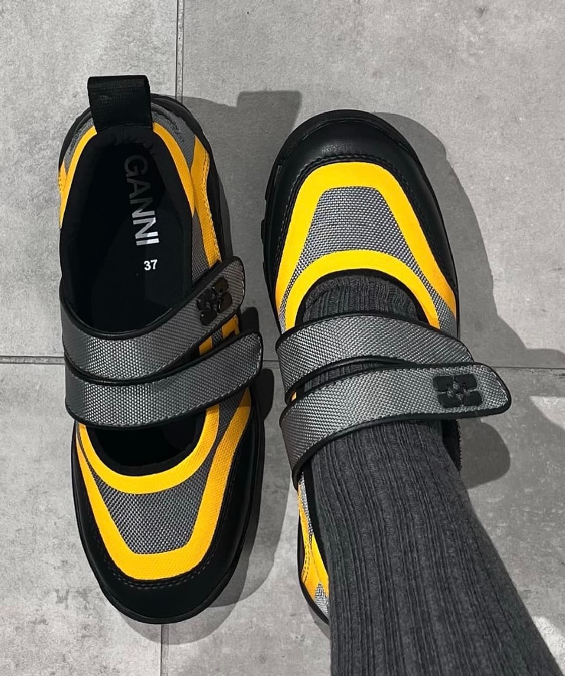 가니x비브람 메리제인 스니커즈 오렌지 상품이미지1