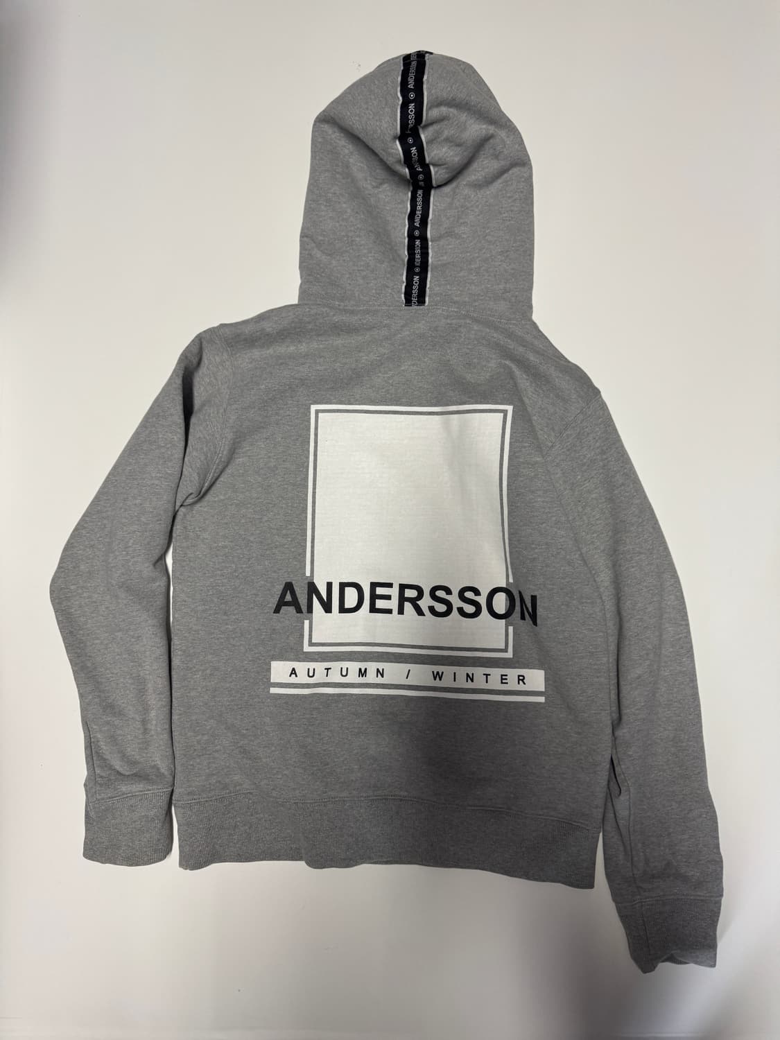 공용!! 정품 앤더슨벨 뒷 프린팅 스웻 후드티 S 상품이미지1