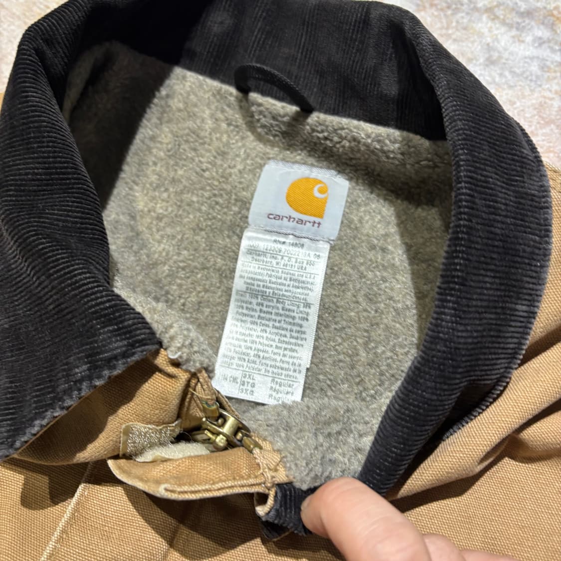 칼하트 J164 빈티지 코듀로이 카라 워크 자켓 상품이미지5
