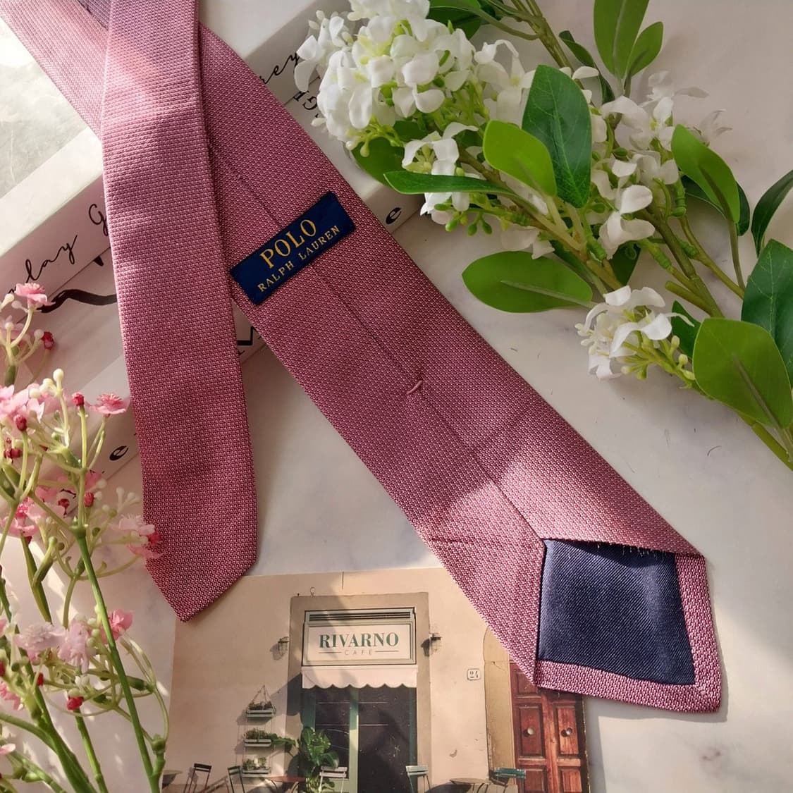 폴로 랄프로렌 실크 인디핑크 솔리드 넥타이 7cm A등급 K1730
 상품이미지5