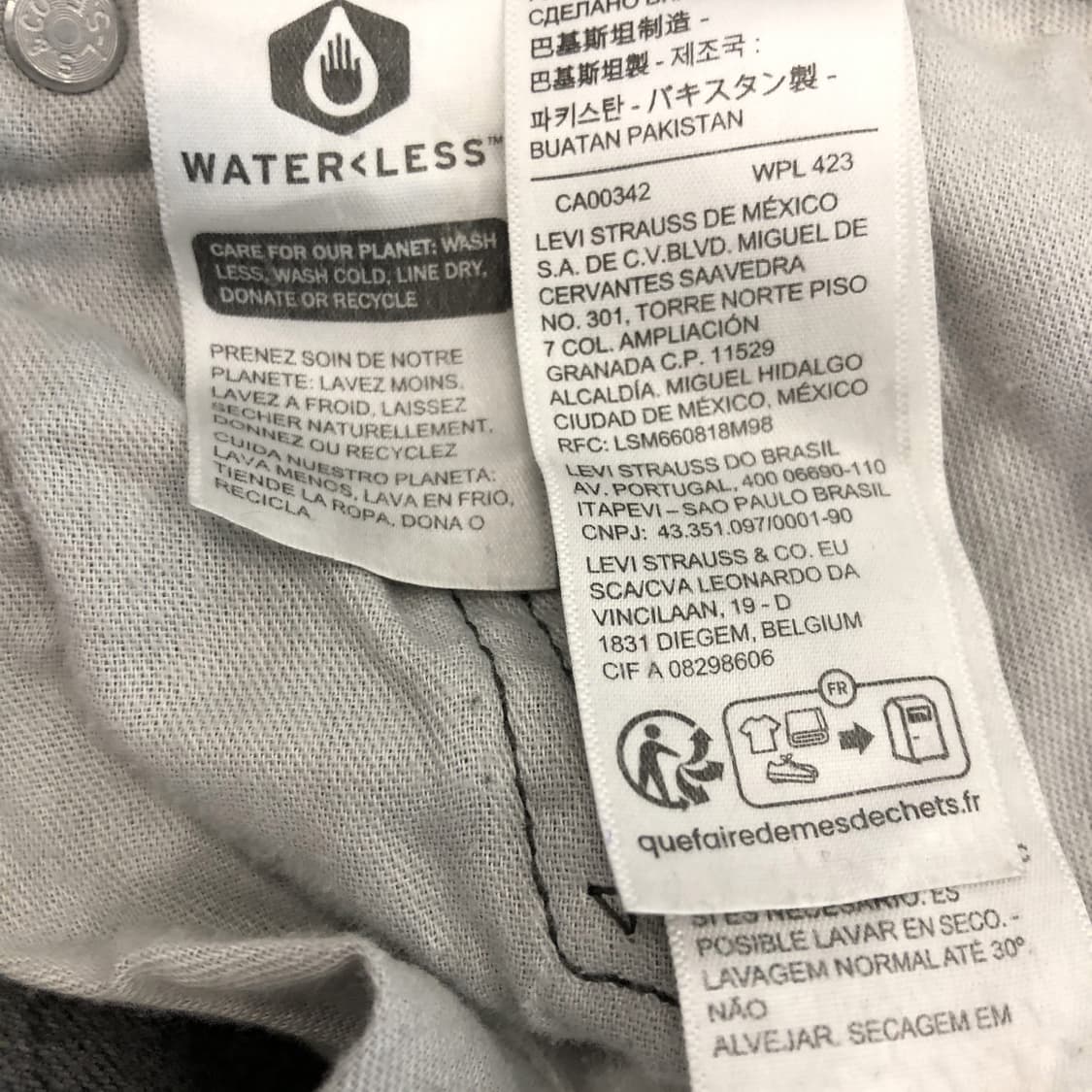 리바이스 555 96 릴렉시드 그레이 데님진 32 인치  상품이미지5