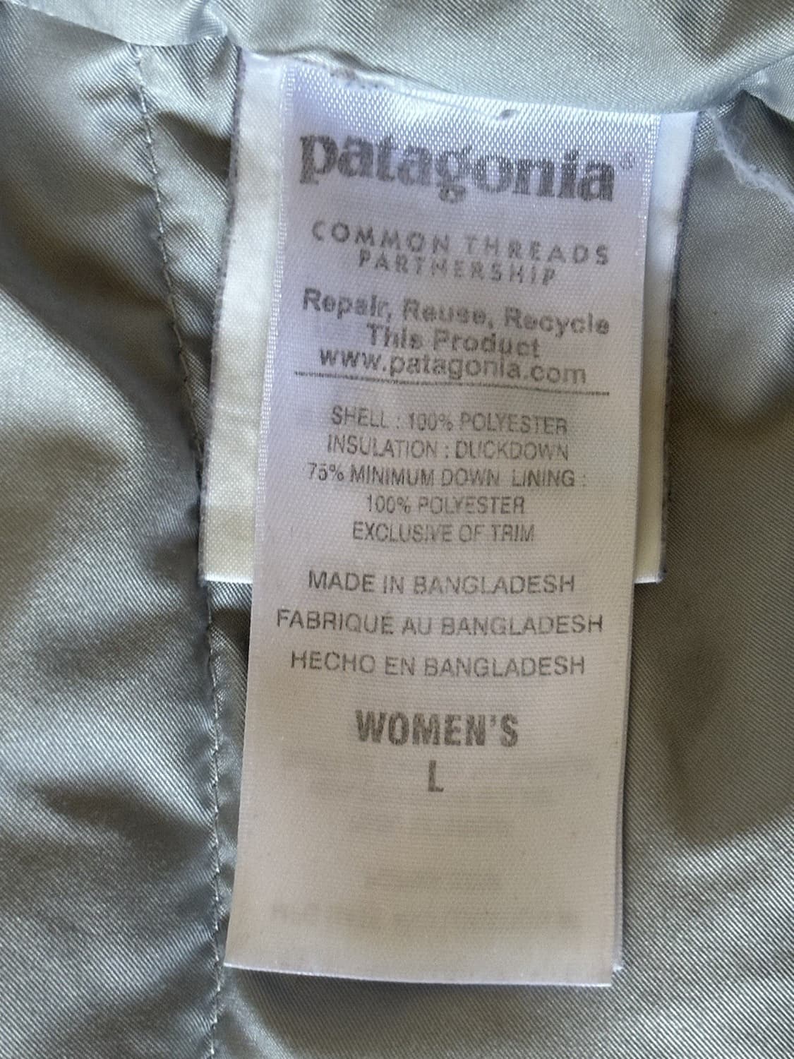 파타고니아 다운타운 로프트 후디 경량패딩 실버 상품이미지5