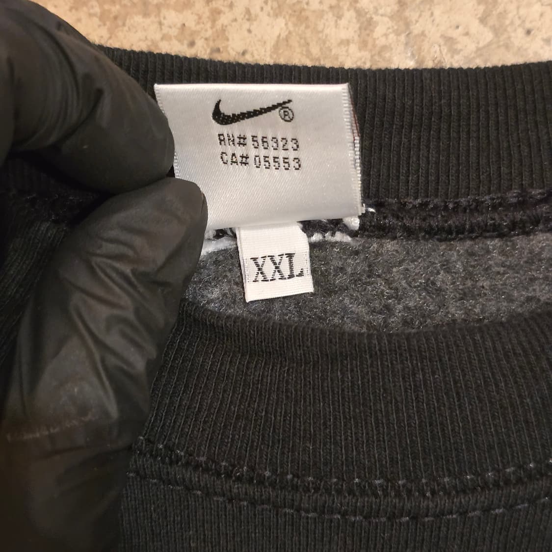 90s NIKE 스펠 아웃 로고 스우시 아플리케 크루넥 스웻셔츠 상품이미지6