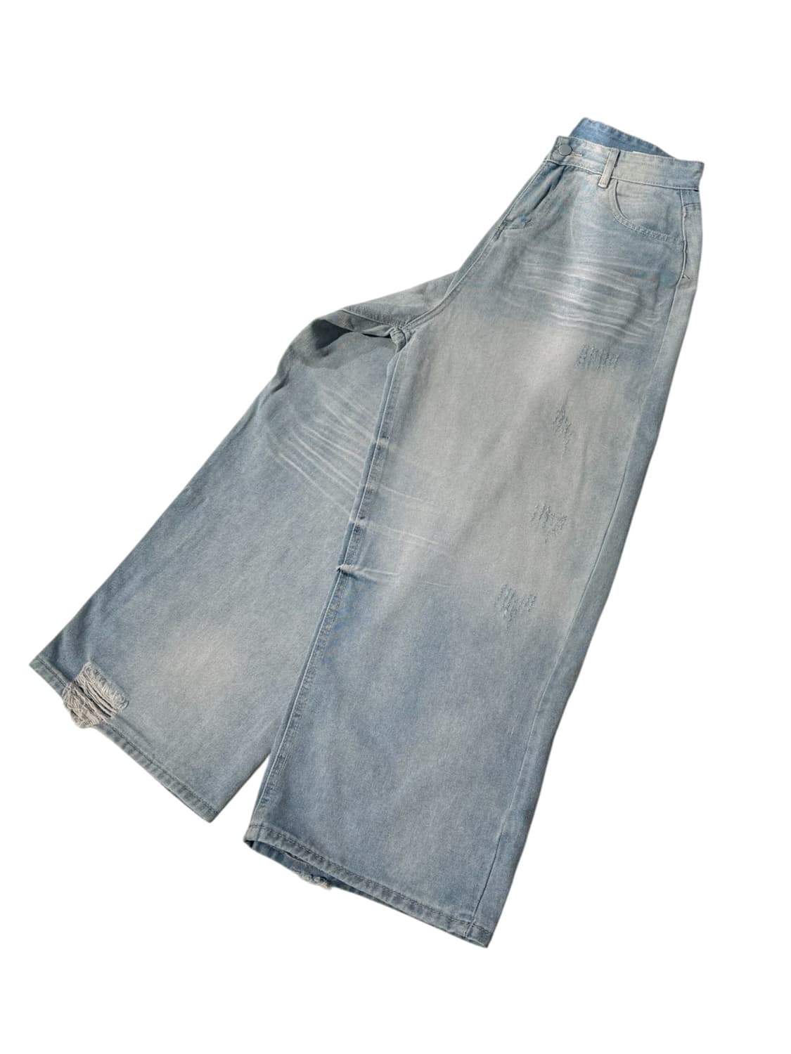 디스트로이드 빈티지 워싱 데님팬츠  상품이미지1