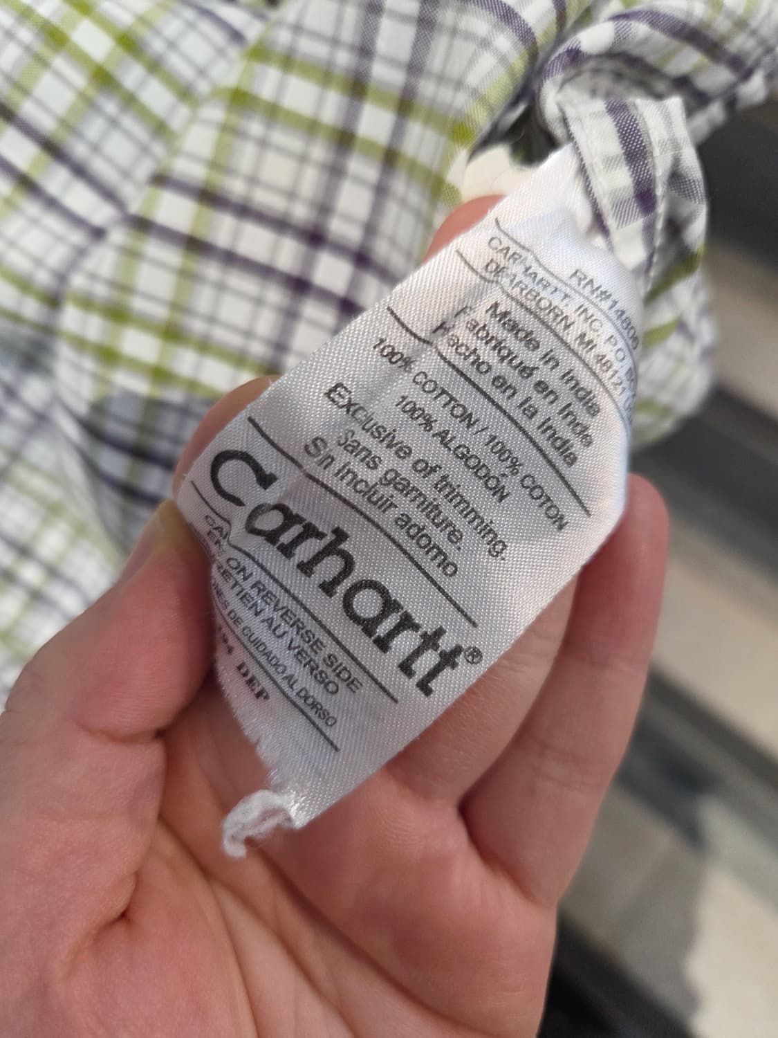 CARHARTT 칼하트 라임체크 긴팔셔츠 상품이미지4