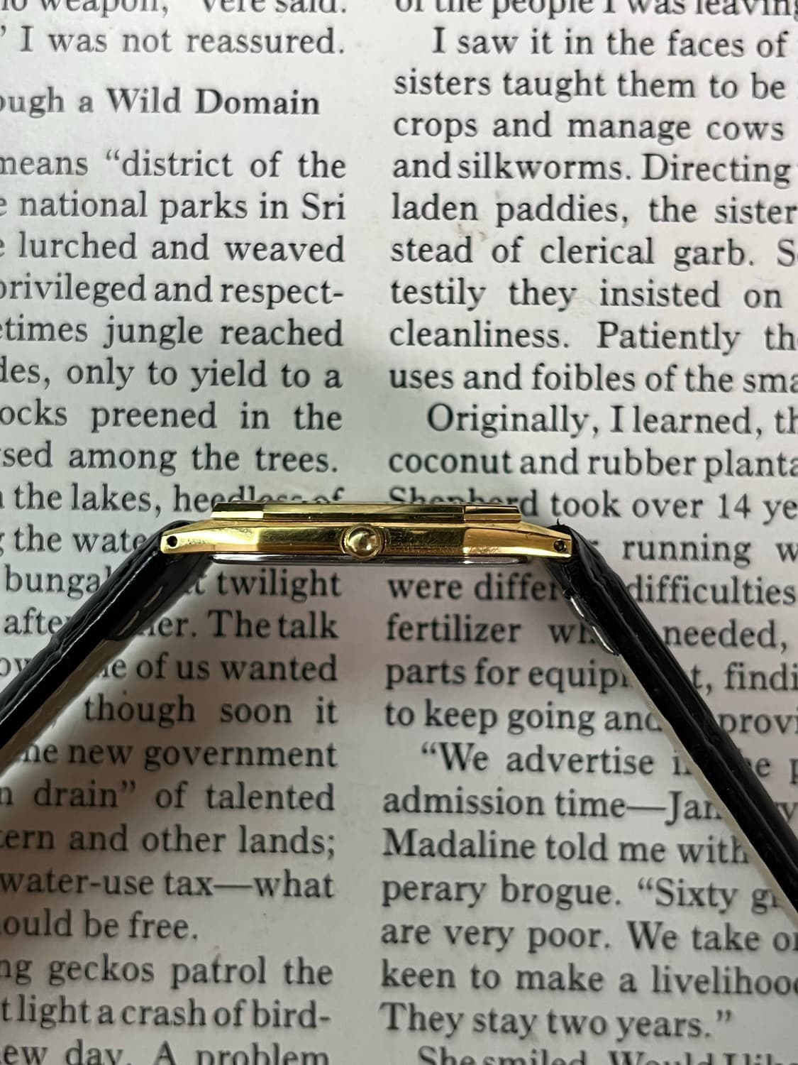 SEIKO CHARIOT 탱크 골드 쿼츠 상품이미지5