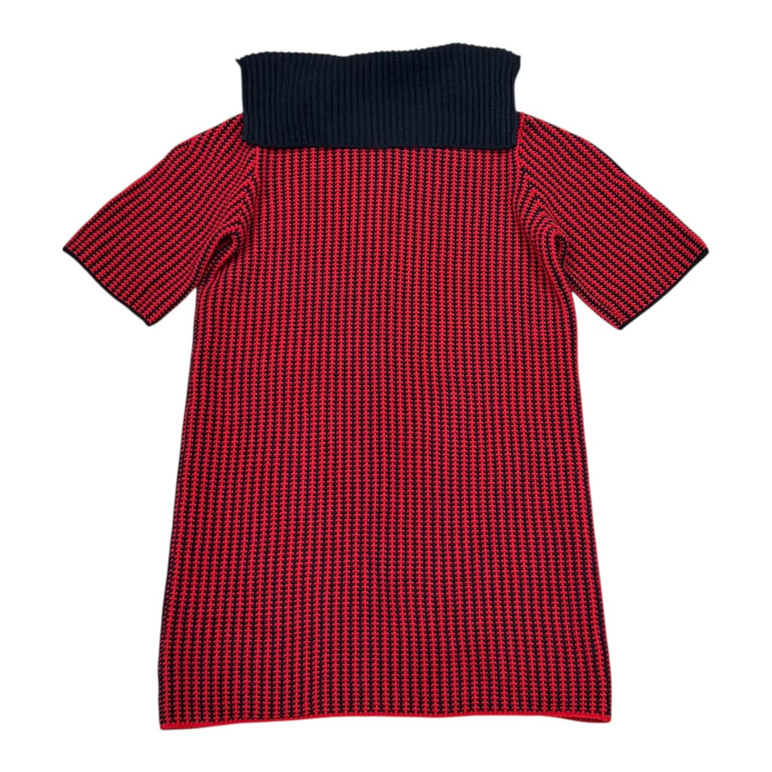 럭키슈에뜨 카라 니트 원피스 레드 상품이미지3