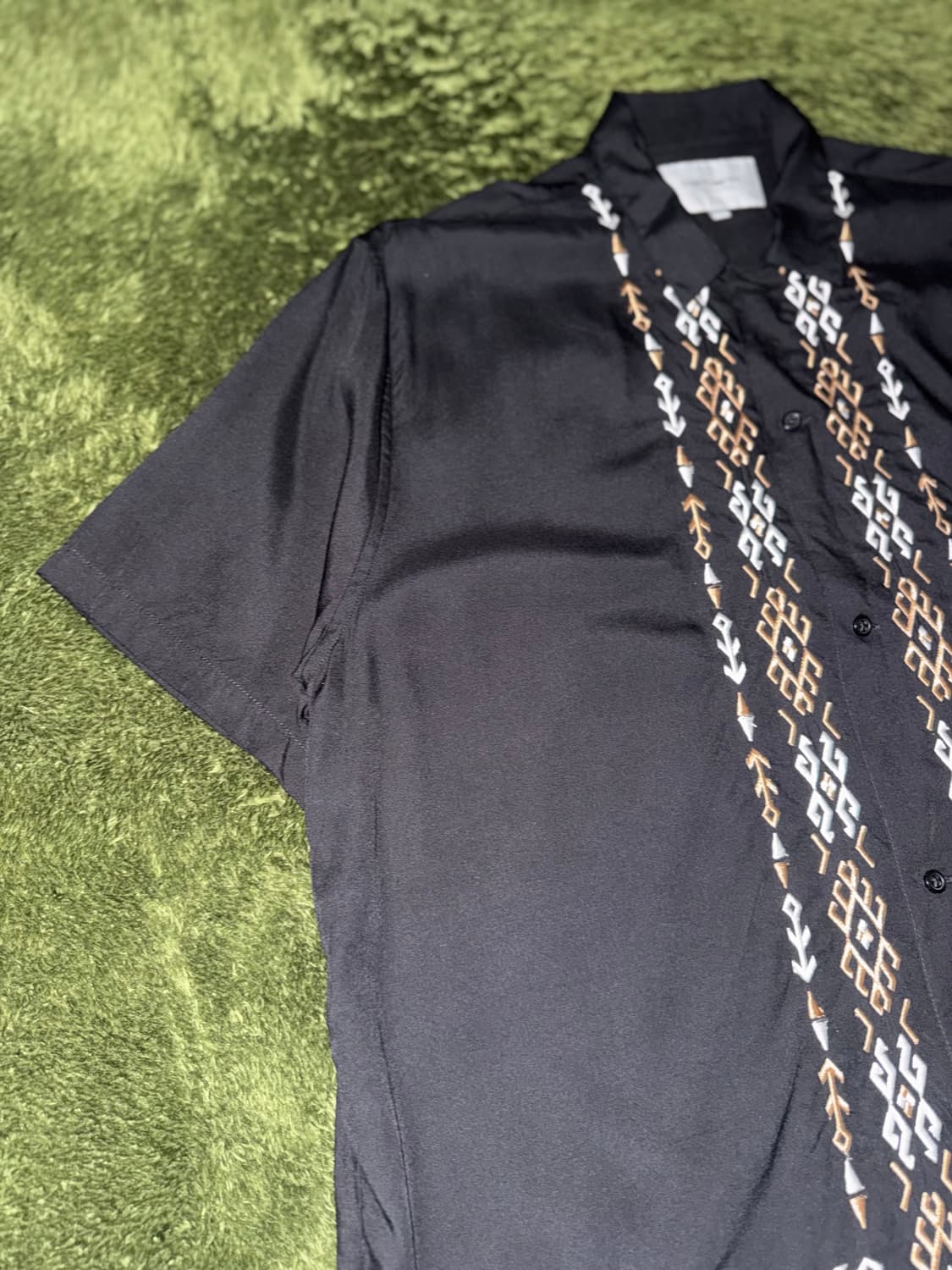 [M] 칼하트 WIP COBA 코바 엠브로이더리 셔츠 블랙 상품이미지4