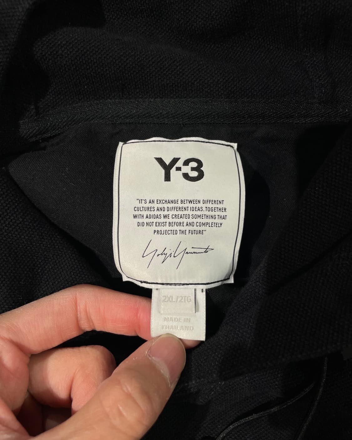 와이 쓰리 블랙 백 로고 스트링 오버 후디 상품이미지7