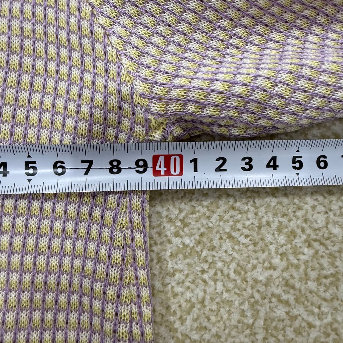 F 리스트 여성 트위드 단추 반팔 니트 0130T1 상품이미지5