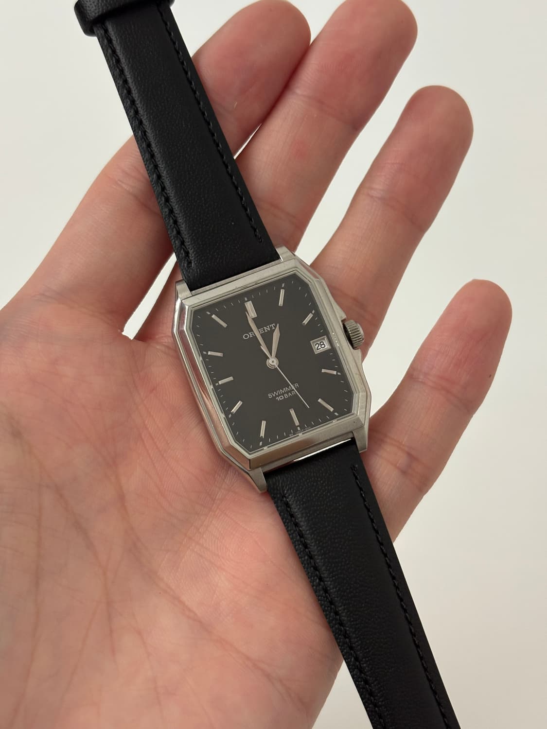 1990s Swimmer Black Dial Square Quartz 상품이미지1