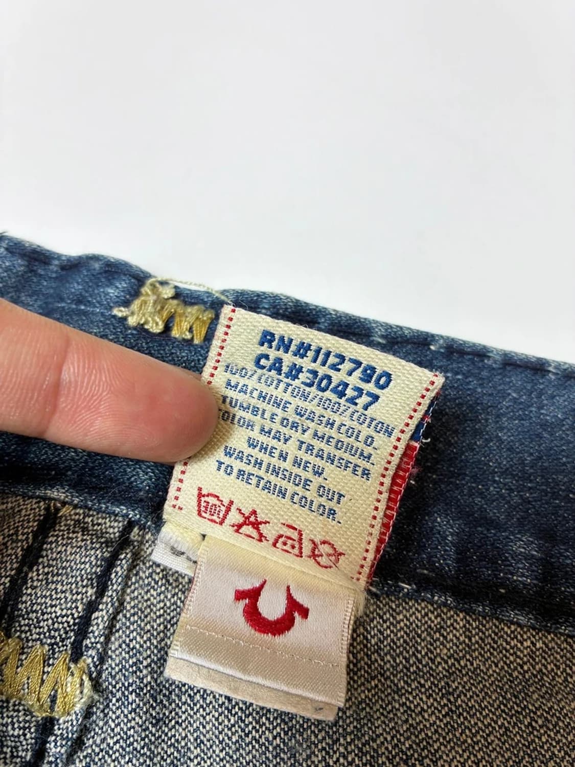 트루릴리젼 00s y2k USA 세미 부츠컷 데님 팬츠 PN8502 상품이미지10