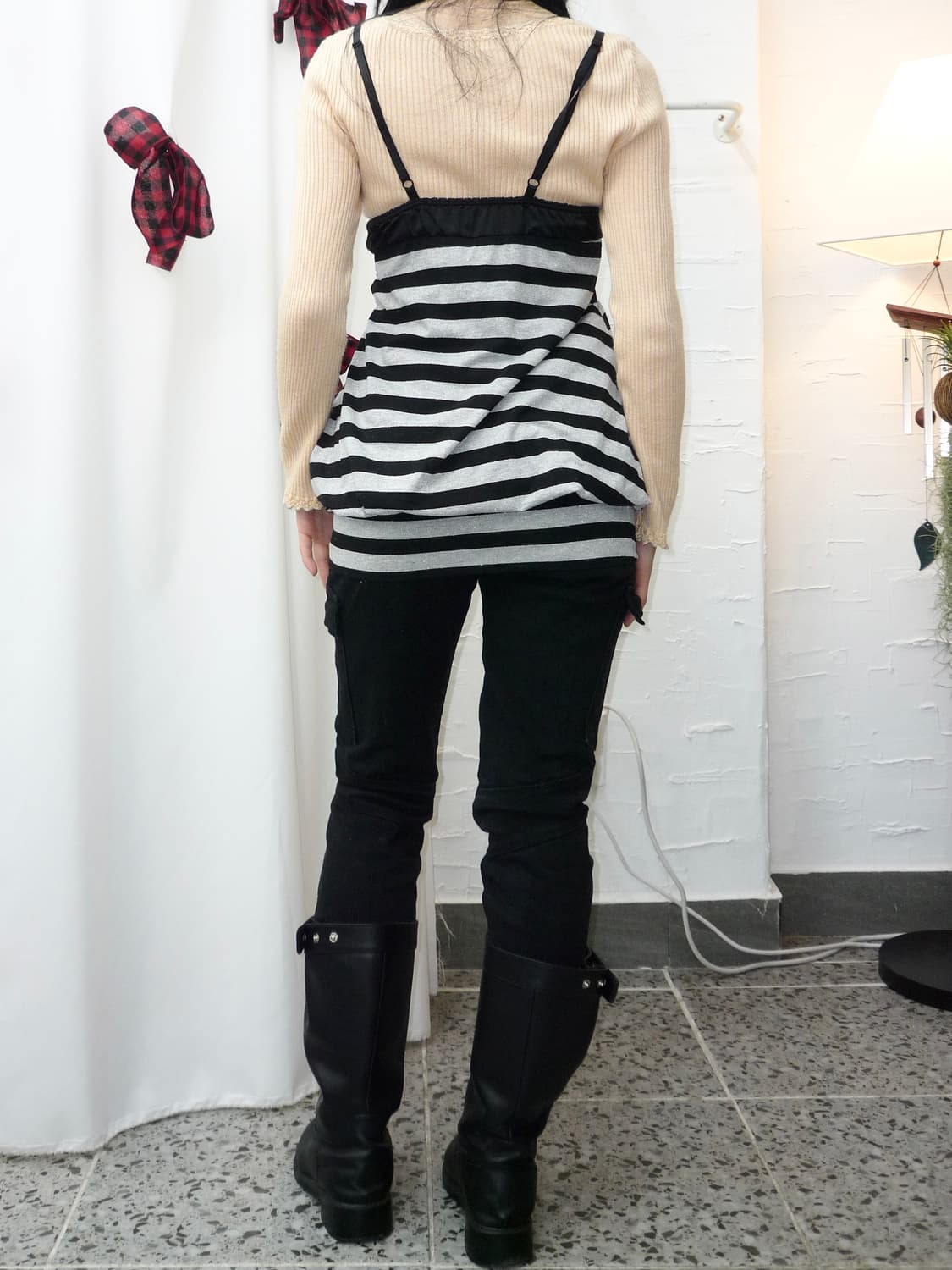 stripe bustier dress 상품이미지4