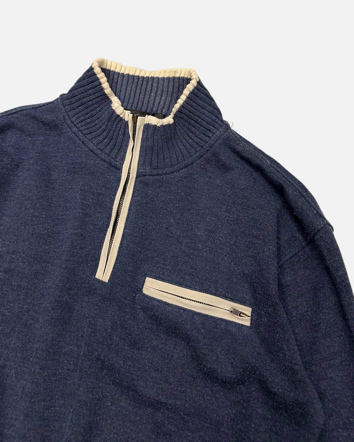 navy half zip-up t-shirt 상품이미지3