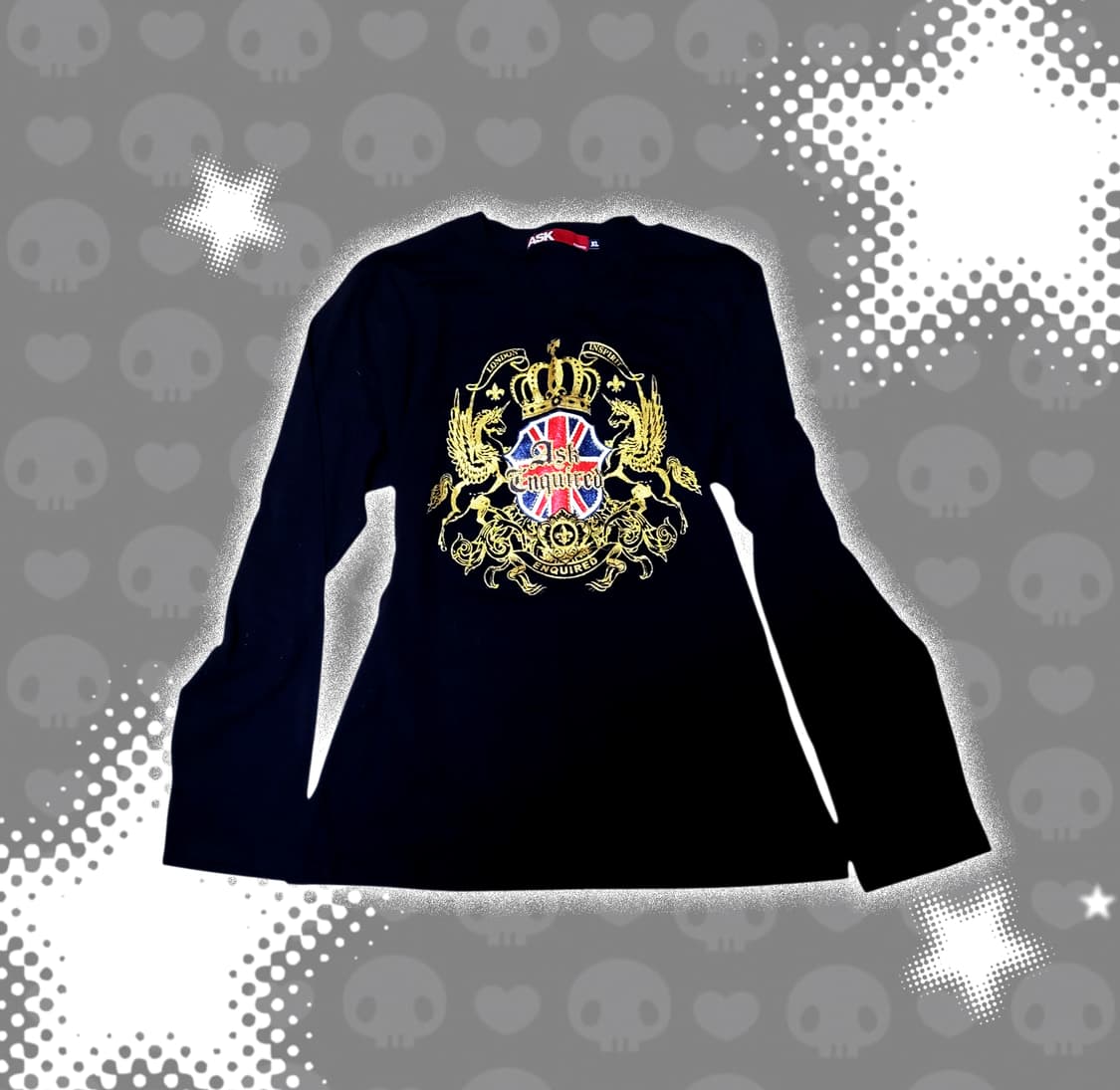 펑크키치갸루y2k 긴팔 티셔츠 롱슬리브 상품이미지1