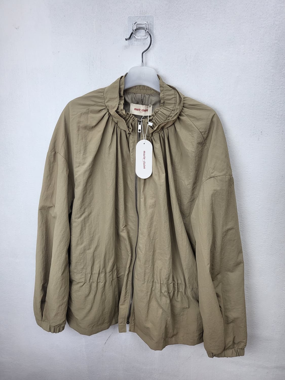 마리끌레르 베이지 셔링 여성 자켓 XL 88-99 새제품 상품이미지1