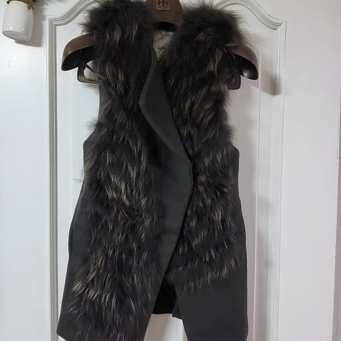 sj wani 손정완 천연 라쿤털 조끼 베스트 44~55 상품이미지1