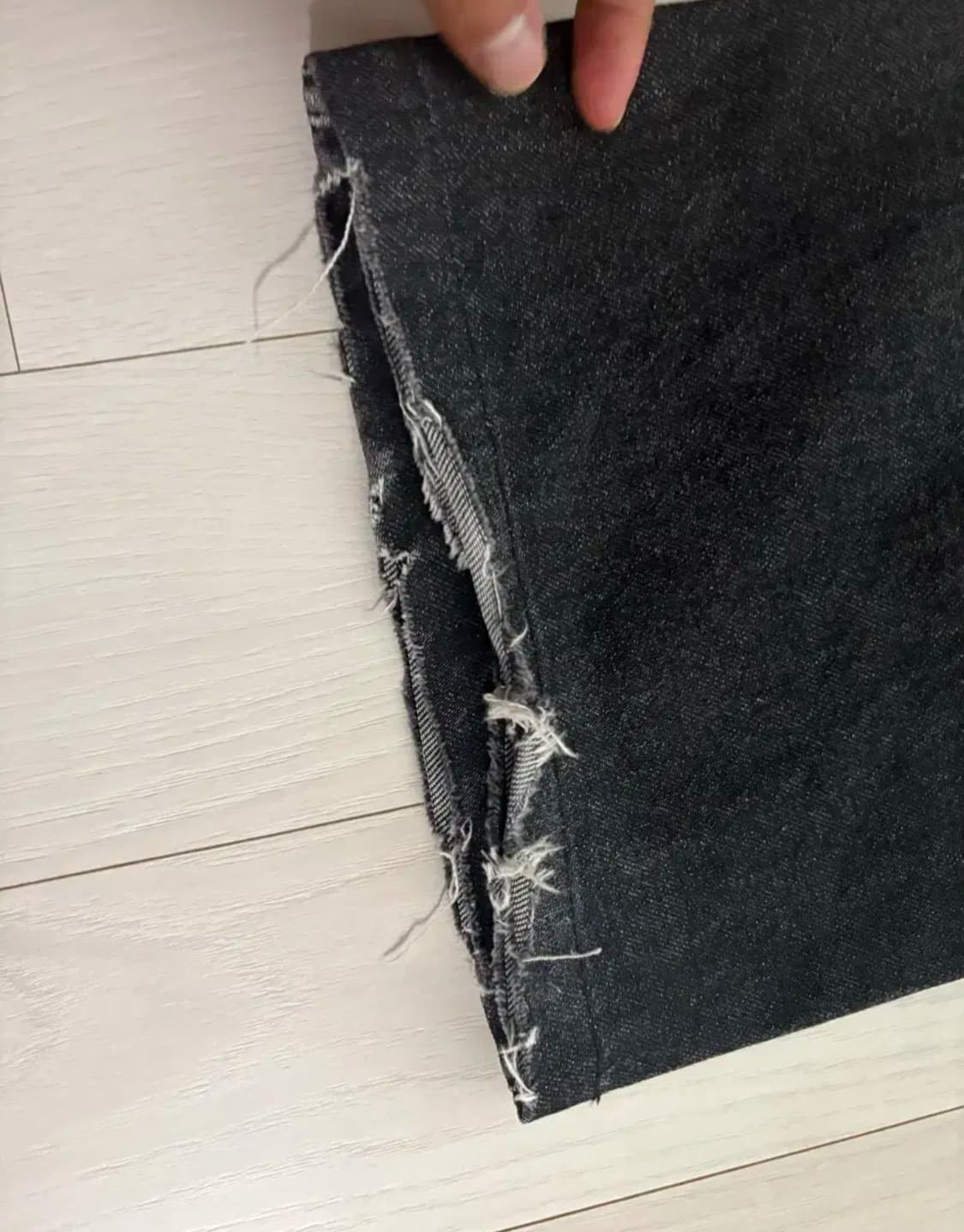 블랙아웃 데미지 팬츠 데님 XL 판매 상품이미지3