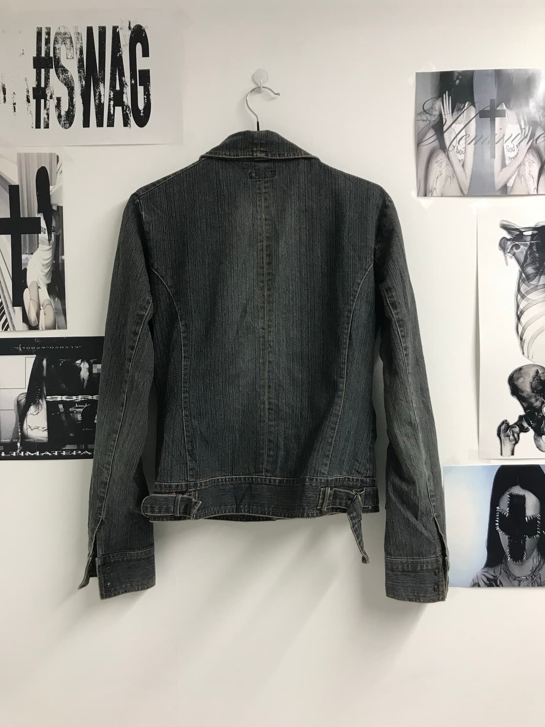 00s neck buckle denim jacket 상품이미지3