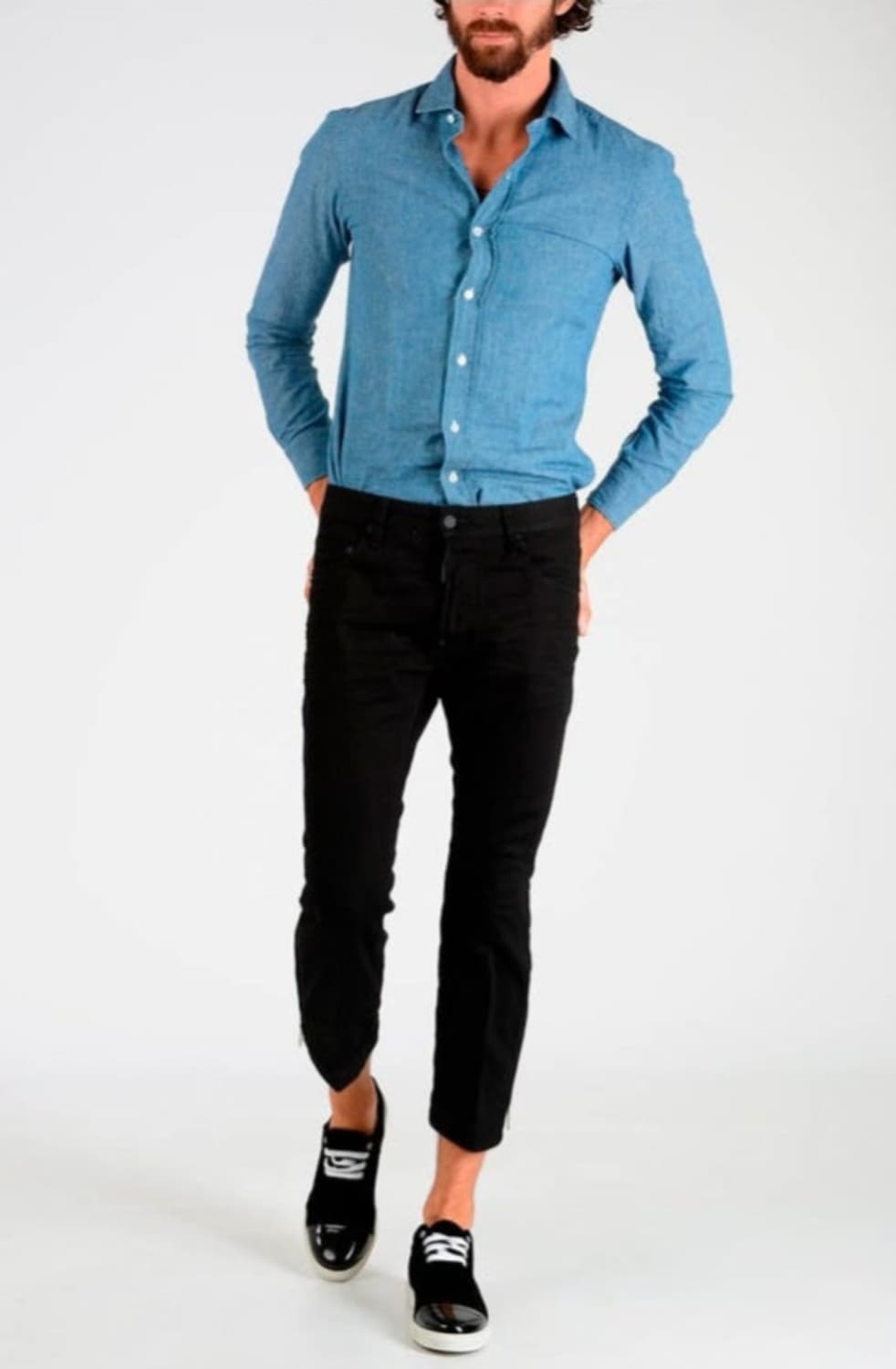 디스퀘어드2 바이커 스키니진 데님 팬츠지퍼슬립 48 상품이미지1