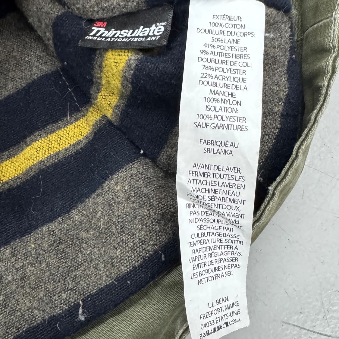 엘엘빈 캔버스 카키 밀리터리 워크자켓 상품이미지6