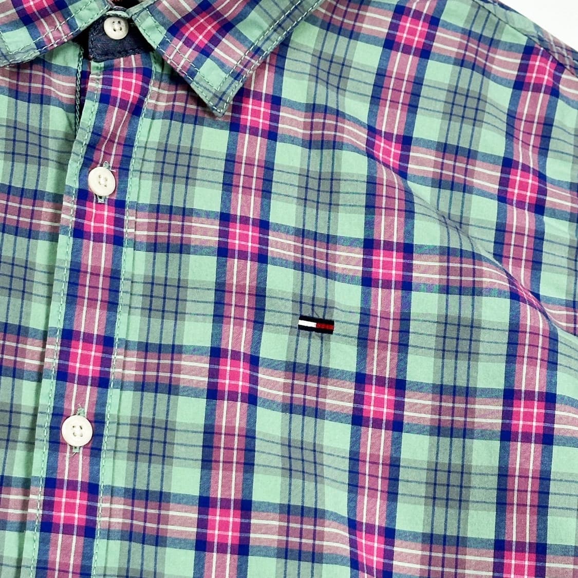 타미힐피거 데님 플래그 체크셔츠 (L) 상품이미지3