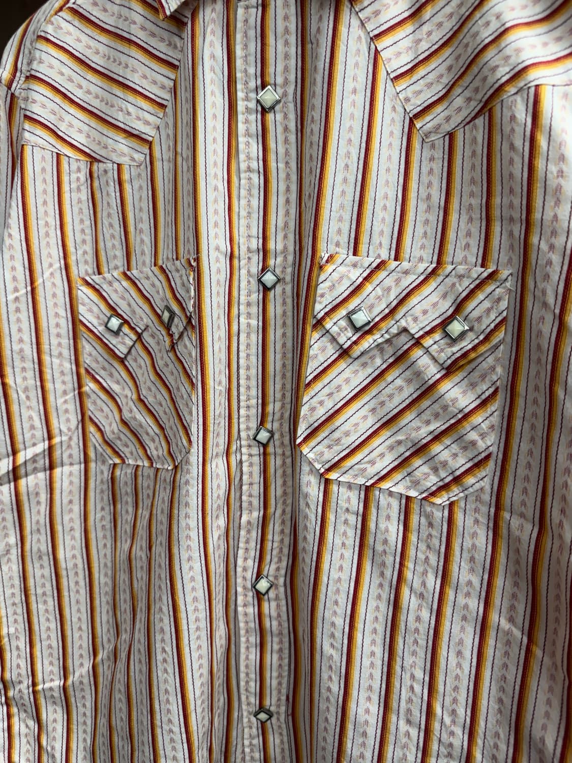 japanese vintage 패턴 CRE.BAR 웨스턴 스트라이프 셔츠 상품이미지2