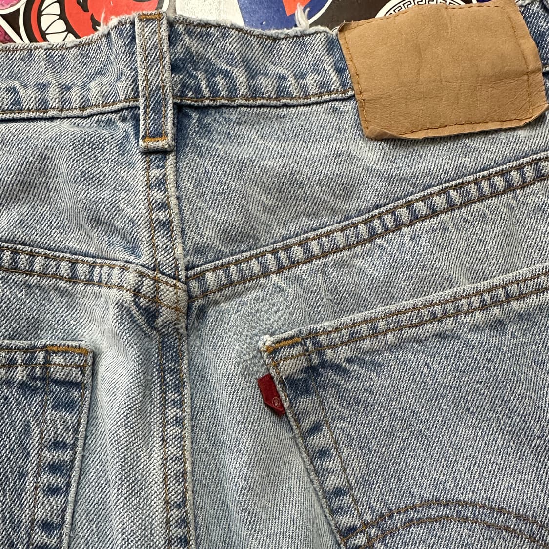 9~00s USA 리바이스 505 블루 진 데님 팬츠 37 상품이미지4