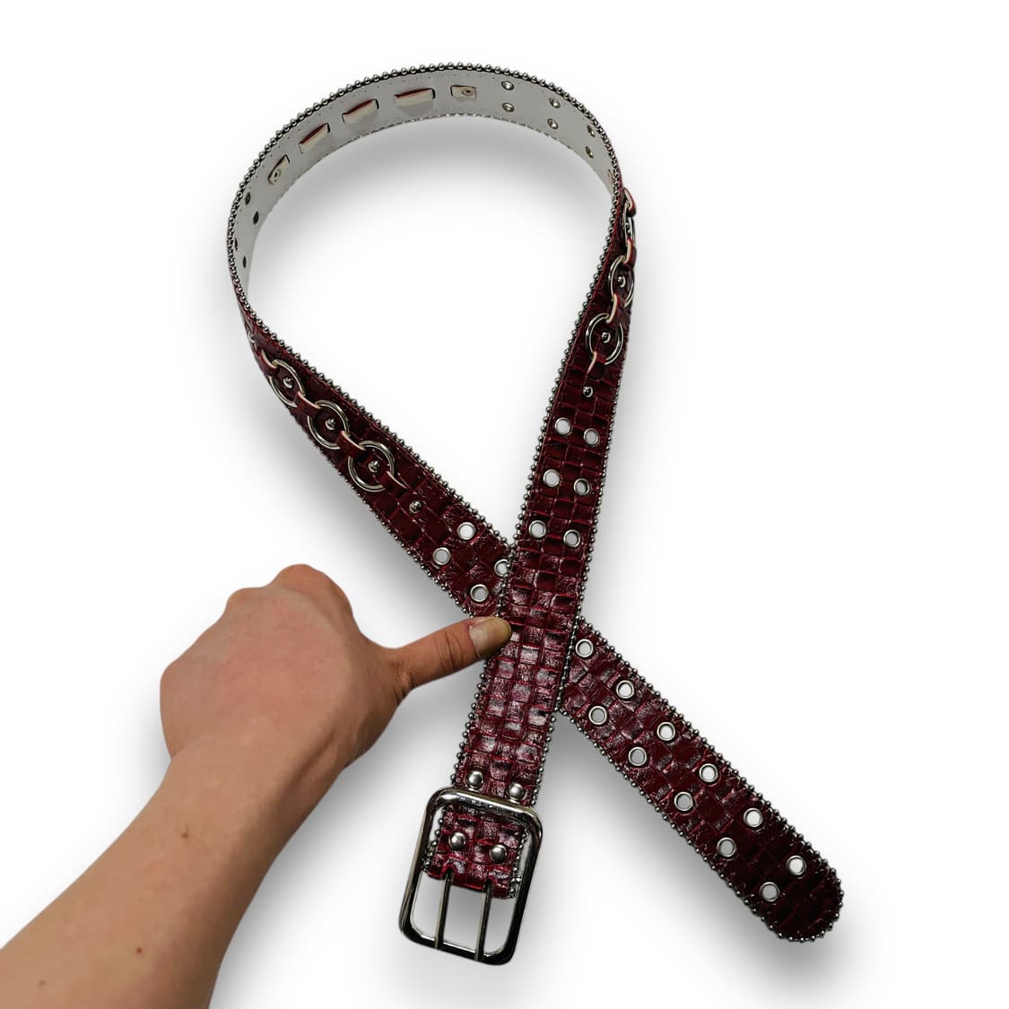 Rock chic Red O ring vintage belt 상품이미지5