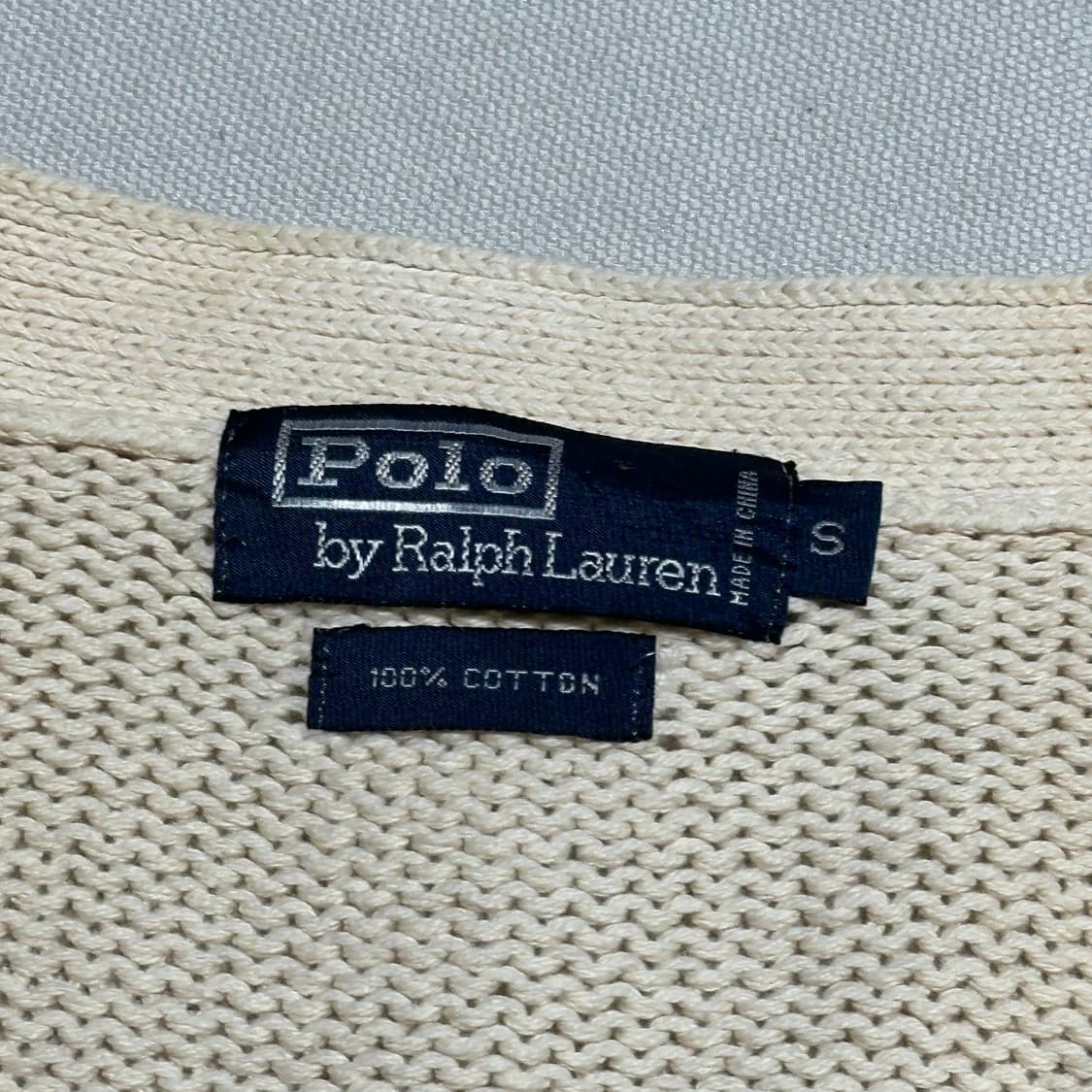 Polo Ralph Lauren 아이보리 코튼 가디건 상품이미지3