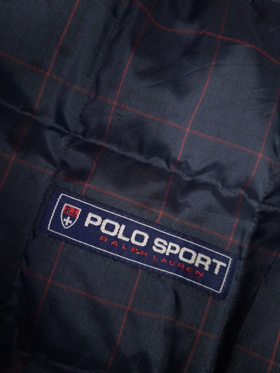 오리지날 90's 일본판 랄프로렌폴로 타탄체크 리버서블 패딩 상품이미지2