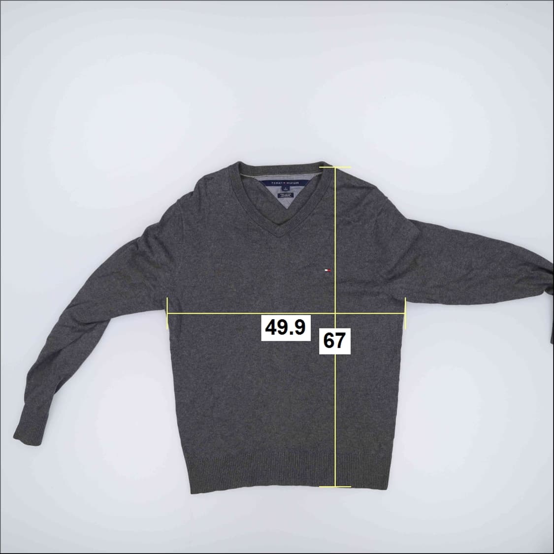 M 타미힐피거 브이넥 니트 스웨터 0204M 상품이미지6