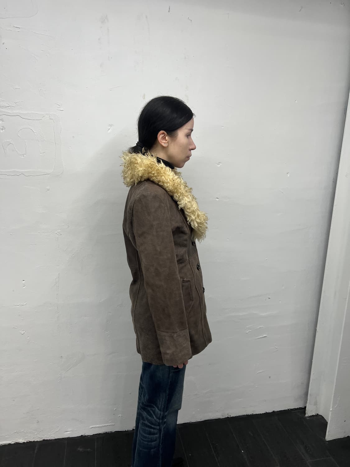 빈티지 퍼&레더 코트 상품이미지3