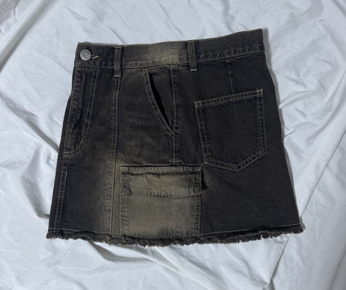 빈티지 워싱 데님 카고 스커트 y2k 상품이미지5