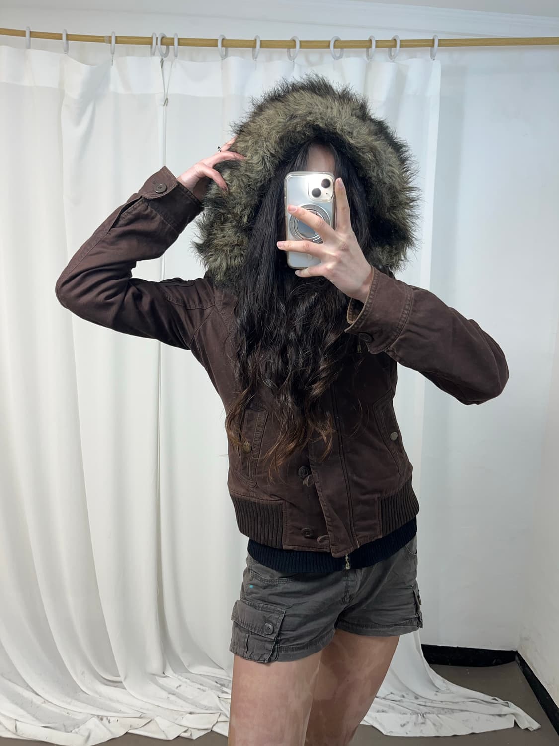 Abercrombie 울프죠 브라운 패딩 상품이미지3