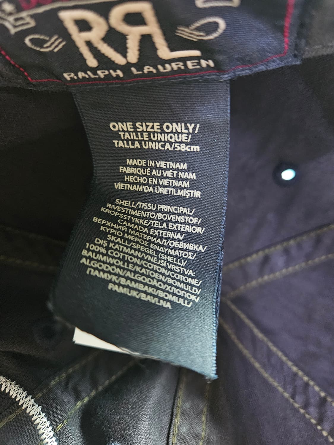 RRL 볼캡 블랙 상품이미지3
