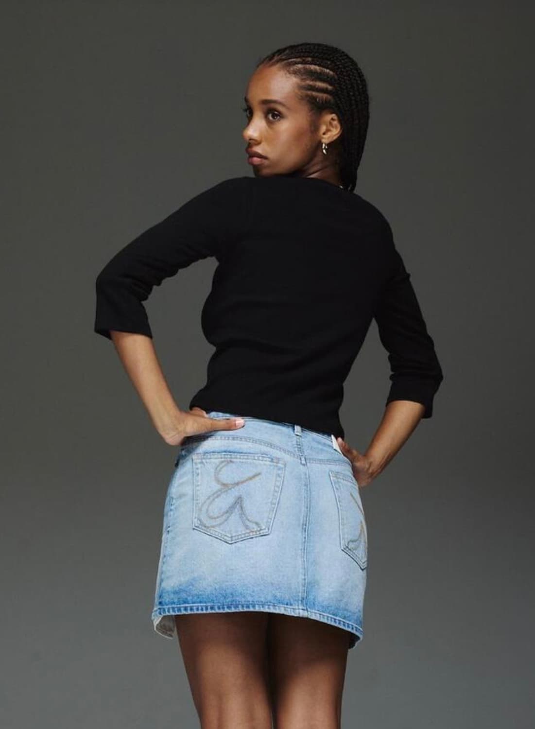 글로니 3/4 G Comfort Tee - Black L사이즈 상품이미지2