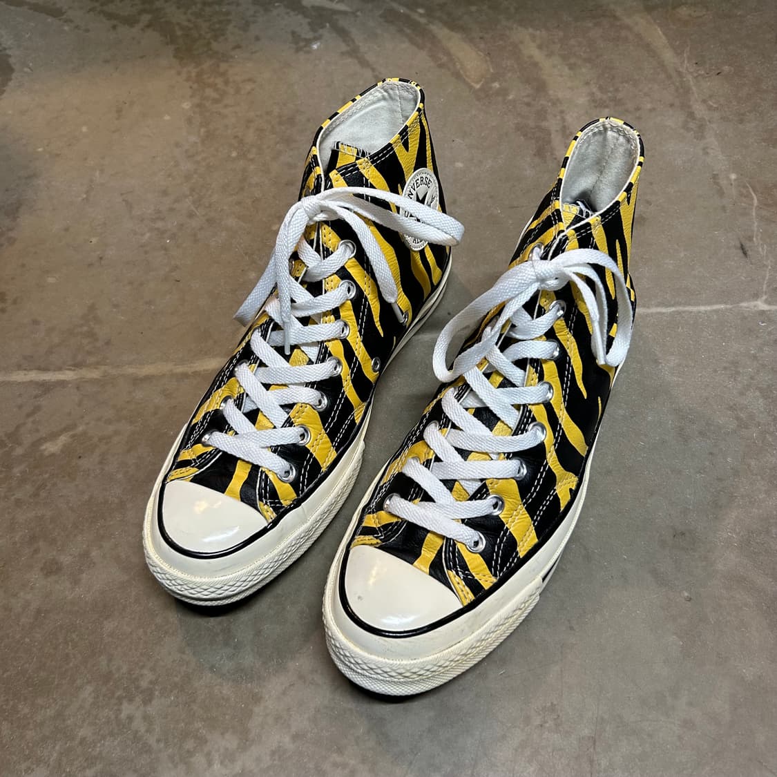 270) 컨버스 척 70 하이 아카이브 프린트 비비드 설퍼 상품이미지4