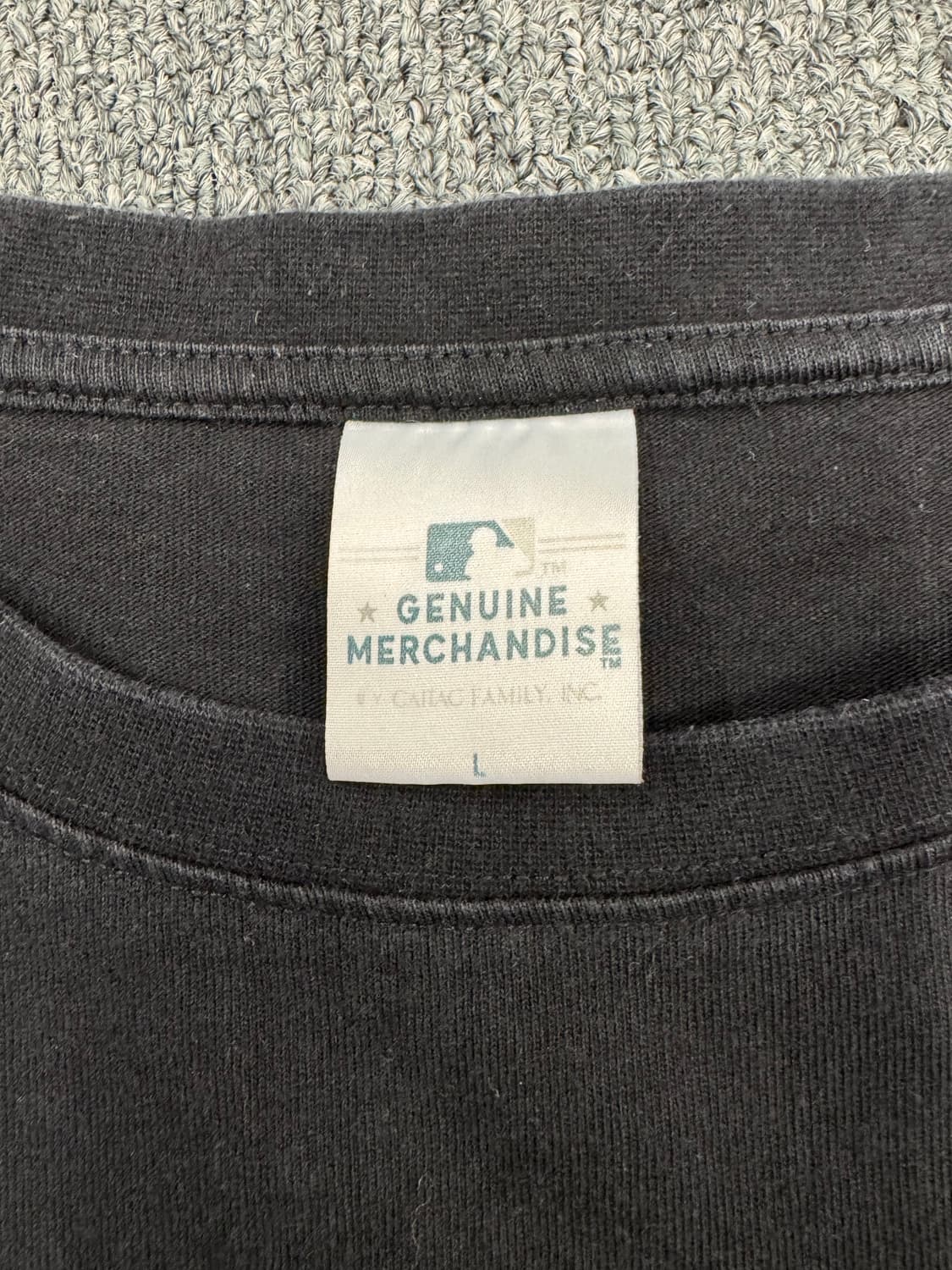 L)Genuine Merchandise 빈티지 화이트 삭스 자수로고 반팔 상품이미지3