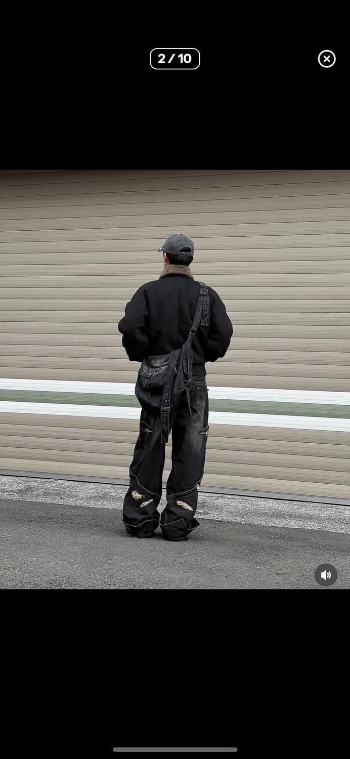급처)Aesynctx SCAR WIDE PANTS L 상품이미지2