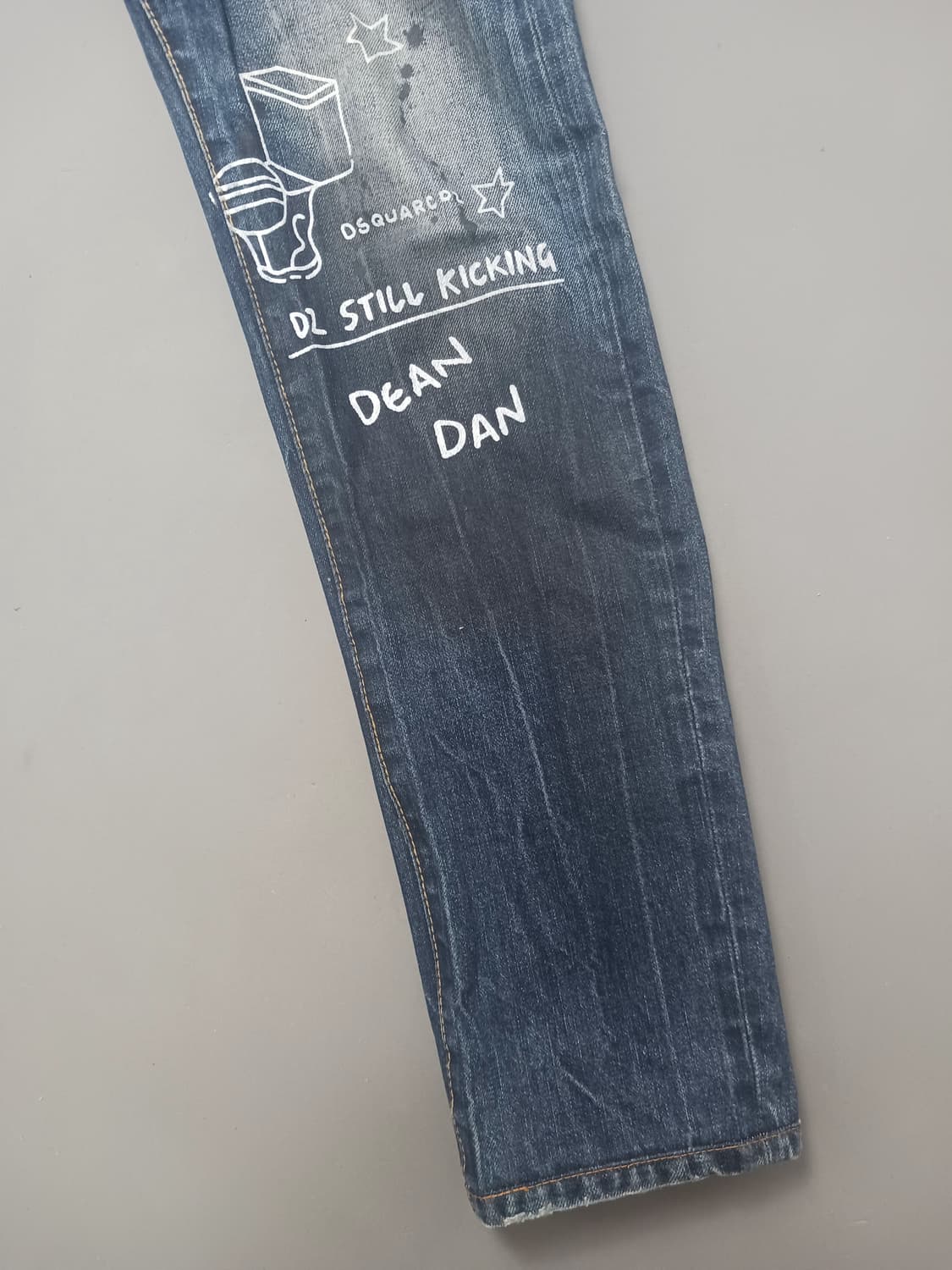 [29] 디스퀘어드2 그래픽페인팅 슬림진 청바지 상품이미지5