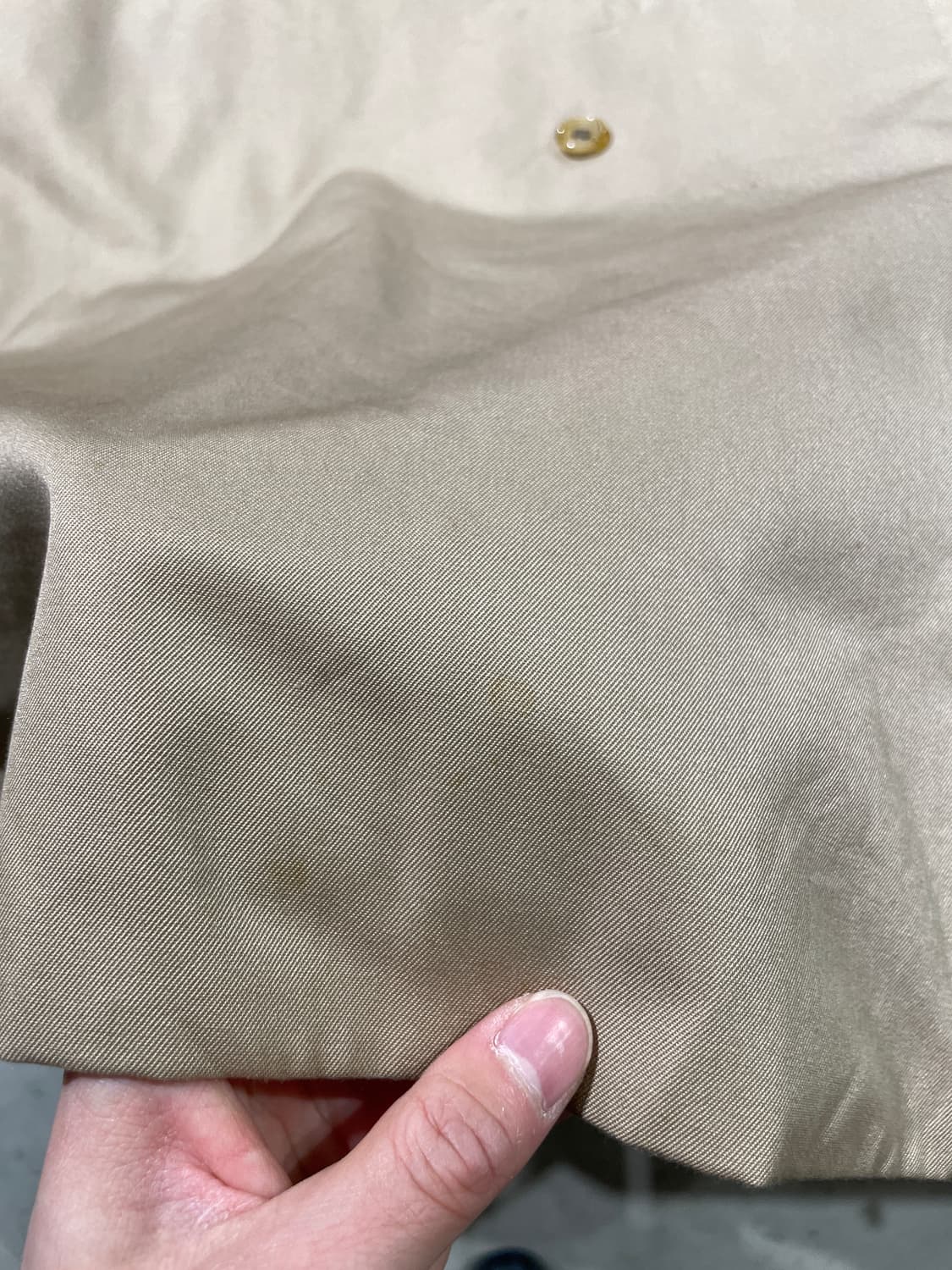 버버리 베이지 숄더 스트랩 코튼 벨티드 코트 상품이미지10