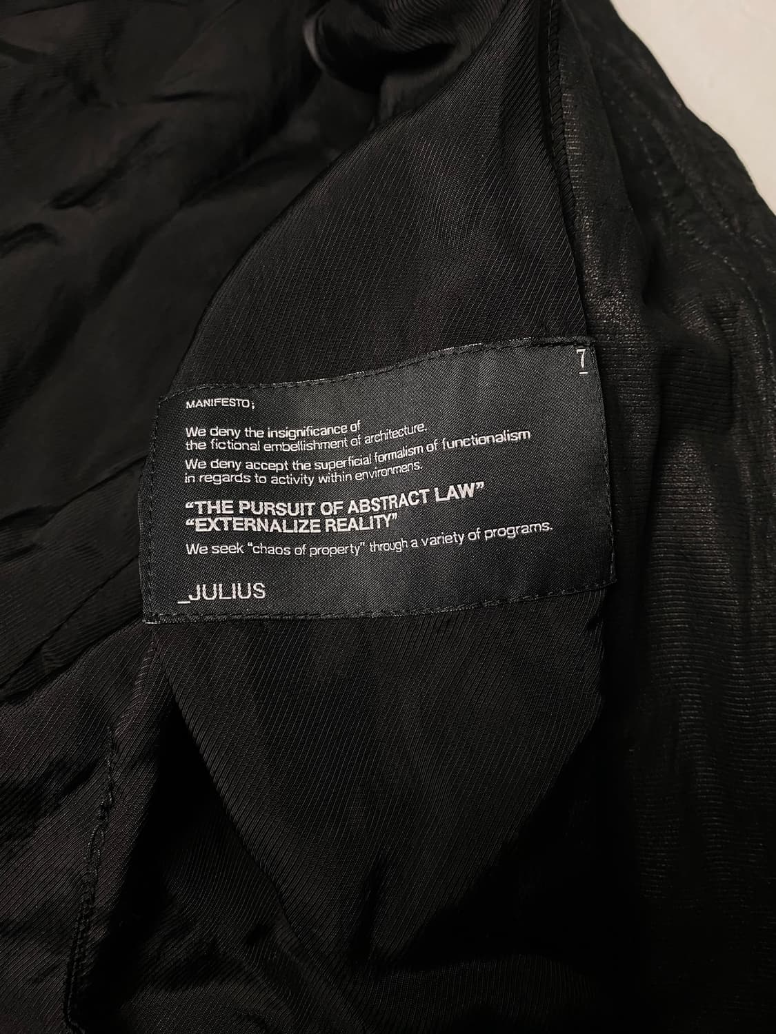 JULIUS7 LAMBSKIN JACKET 상품이미지8