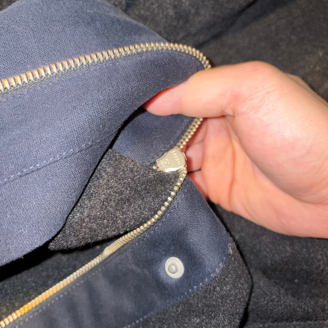 Armani overfit wool hoodie zip up coat 상품이미지5